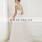 EB15079 A line scoope sequine lace Decoration soft tulle princess wedding dress