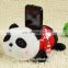 cute plush panda desktop mobile phone holder