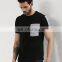 men balck cotton print Hip-hop t shirts