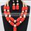 New design African fashion jewelry sets Dubai Wholesale Coral Jewelry Set both for men and women