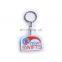 Custom printed transparent acrylic keychain, plastic keychain