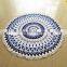M0050 Micro Fiber Round 'Roundie' Beach Towel With Tassels