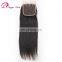 Qingdao hair factory Hot selling top brazilian hair lace closure with baby hair