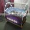 Commercial French Compressor Ice Cream Display Cabinet