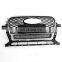 Chrome Frame Black Mesh Chrome Ring RSQ5 Style Grille Fit 2013 14 15 16 for Audi Q5