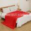 TEX-CEL OEM Worm touch Super Soft Polyester Winter Red Flannel Fleece Blanket