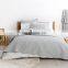 Lightweight 3 Pcs Full Size Solid Color Polyester Quilt Bedspread Set
