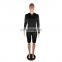 Custom Sexy  Long Sleeve  2 Piece Set Plus Size Sport Women Shorts Set