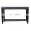Customized Modern PVC leather metal shoe rack for living room  at doorway entrance shoe bench