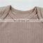 Wholesale Envelope Solid Rib Crotch Snap Baby Bodysuit Long Sleeve