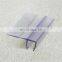 pvc 90D glass door hard-soft side waterproof strip for 6mm - 10mm glass