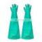 China 80cm length High quality lab use puncture resistant un-breathable Glovebox gloves