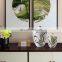 Hot Sale Modern New Chinese Style Green Leaf Ceramic Vase For Dried Flower Arrangement