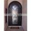High quality iron single door design wrought iron entry door