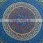 Indian Cotton Table Cloth Blue Multicolored Mandala Printed Dinning Table Cloth Vintage Wall Hanging Throw Bed Sheet Cover TC40
