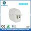 3.1 Amp Dual USB Wall Charger Customized EU US KR Plug 5V 2A Micro USB Wall Charger