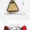 exotic skin fashion key chain special ostrich skin key ring new gift item leather key ring