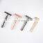 Private Label Double Edge Matte Black Safety Shaver Butterfly Razor