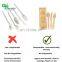Yada Customized High Quality 140mm 160mm Birch Disposable Spoon Fork Knife Set kraft paper Wooden Cutlery