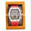 Jewelry Fashion Custom Hip Hop Luxury Design Black Strap Watch Watch Men Moissanite Diamond Mechanical Watch