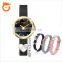 2020 DK&YT Attractive Design 3ATM Pink Alloy Women Wrist Watch Hand Watch for Girl Gift Watch Set