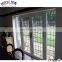 European Standard Double Panels Swing Style Aluminum Frame Tempered Glass Double  Entry Door