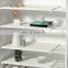 Wardrobe Layered Partition Cabinet Tube Dormitory Storage Telescopic Nail-Free Storage Kitchen Bathroom Rack