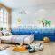 Cute Pattern indoor Home Decorations Self Adhesive Wallpaper 3D Cartoon Wall Sticker Kids