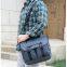 Causal and Stylish High-Capacity Portable Men Shoulder Waterproof PU Messenger Bag