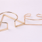 Luxury Gold Geometric Napkin Ring For Party Wedding Restaurant