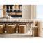 Modern Simple Metal Aluminum Glass Ravelle Linear LED Chandelier for Home Office Restaurant Living Room Bedroom Hotel