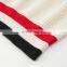 OEM Custom 100% Cashmere Ladies Pullover Rib Knitted Crew Neck Sweater with Colored Stripes Casual Style for Winter Season