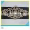 Sew on Rhinestone Cup Chain Gold Applique Glass Rhinestone Jewelry Decals 6.5x23.5cm