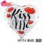 OEM acceptable 18 inch heart shape love expression valentine's day foil seasonal balloon