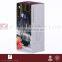 Casamotion Ribbed Modern Tall Cylinder Grey Color Handmade Glass Vase
