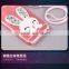 TPU Rhinestone Silicone Strap with Bracket Rabbit Fur Ball Case for iPhone 6S/6Plus