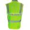 workwear industrial hi-vis yellow&navy two tone safety vest/HI Visibility Security Vest with high visibility reflective straps