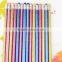 7" HB pencil glitter pencil, shrink film with color eraser