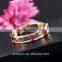 High Quality Style Hollow 18K Gold Plated Square Crystal Bangle Best Gift