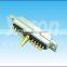 21pin 21W1 straight dual row brass solder D-SUB connector