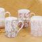 The newest porcelain cup&saucer with pop design,wholesale ceramic tea set