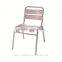 Cheap without arm cast aluminum stacking chair