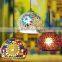 Colorful glass mosaic pendant light for home decoration                        
                                                                                Supplier's Choice