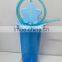 cute water bottle with straw and cartoons