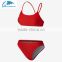 Women's Two-Piece Swimsuit strappy blank halter push up bikini tankinis