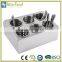 Kitchen organizer double line six grids stainless steel cutlery flatware holder                        
                                                                                Supplier's Choice