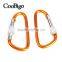 Aluminum Spring Locking Carabiner Snap Hook Hanger Keychain Hiking Camping #FLQ187-8C(Mix-s)