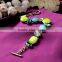 Colorful beads heavy link chain handmade bracelet, fancy chain bracelet for girls