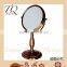 Iron with red bronze antique cosmetic mirror