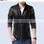 Latest slim fit men pu leather jacket